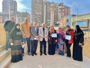 إدارة بنها التعليمية تكرم الفريق الاعلامي بشبان بنها 