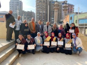 إدارة بنها التعليمية تكرم الفريق الاعلامي بشبان بنها 