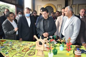 وزير الشباب يفتتح أعمال التطوير بمركز شباب باسوس ويتفقد مراكز شباب شبرا الخيمة