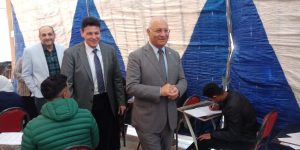 رئيس جامعة بنها يتفقد لجان الامتحانات بـ 3 كليات - صور