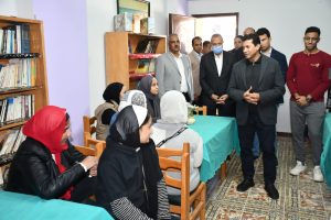وزير الشباب يفتتح مركز التخاطب وتنمية مهارات القادرون باختلاف ببنها