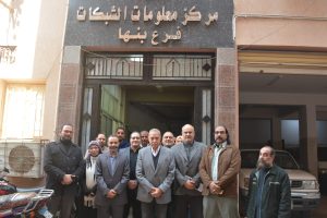 محافظ القليوبية يتفقد مراكز معلومات الشبكات الأرضية بعد تطويرهم 