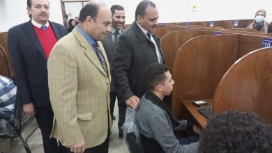نائب رئيس جامعة بنها لشئون التعليم والطلاب يتفقد الامتحانات بكليتي الحاسبات والذكاء الاصطناعي والعلاج الطبيعي