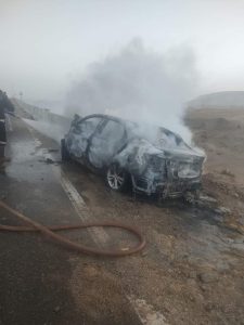 زوجان و٣ أبناء بينهم رضيعة.. ننشر أسماء ضحايا تفحم سيارة بالواحات