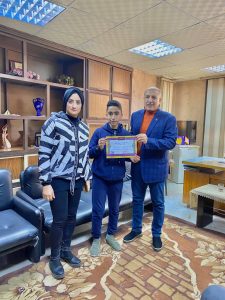 ابن الشبان الطالب المثالي على مستوى إدارة بنها التعليمية