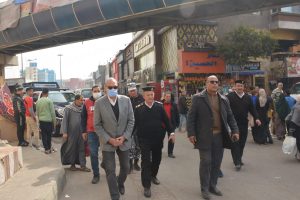 محافظ القليوبية يقود حملة لإزالة الإشغالات بميدان المؤسسة بشبرا الخيمة