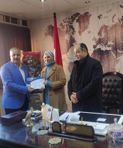 وكيل وزارة الشباب والرياضة بالقليوبية يكرم الممثل القانوني لهيئة الشبان العالمية ببنها