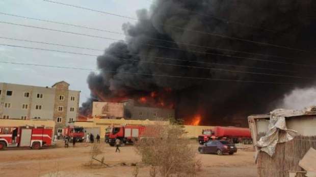 السيطرة على حريق بمصنع قطن بمنطقة العكرشة بـ أبو زعبل السيطرة على حريق بمصنع قطن بمنطقة العكرشة بـ أبو زعبل