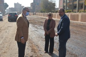 محافظ القليوبية يتفقد أعمال رصف طريق محور الباسوسية وطريق أبو الغيط الحادثة