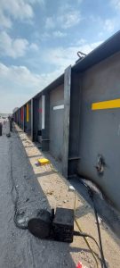 صور - استمرار أعمال ترميم وإصلاح كوبري الثلاجة على الطريق الزراعي