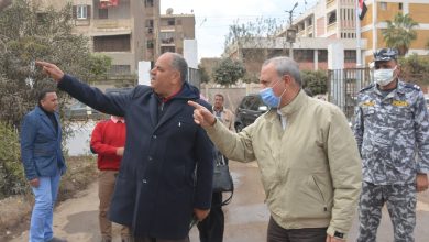 محافظ القليوبية يتفقد حديقة نسمة ومحطة معالجة الصرف الصحي بالعكرشة