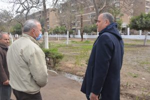 محافظ القليوبية يتفقد حديقة نسمة ومحطة معالجة الصرف الصحي بالعكرشة