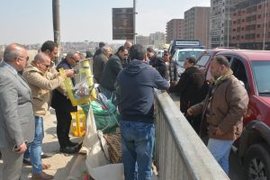 محافظ القليوبية يتابع إزالة الإشغالات بأحياء غرب وشرق شبرا الخيمه
