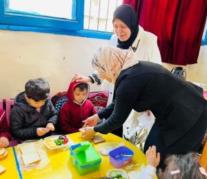 ادارة بنها فى زيارة لمجمع مدارس الشبان