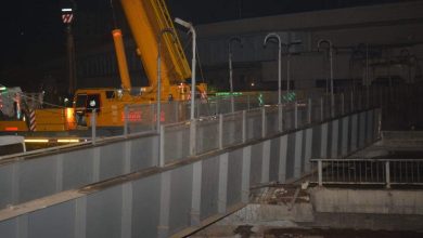 سقوط كوبري مشاة الثلاجة على الطريق الزراعي بشبرا الخيمة ومحافظ القليوبية يتوجه لموقع الحادث