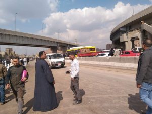 بعد رفع كوبري المشاة.. عودة الحركة المرورية إلى طبيعتها في الاتجاهين بشبرا الخيمة