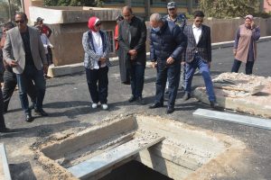 محافظ القليوبية يتفقد أعمال رصف محور الباسوسية بمدينة القناطر الخيرية