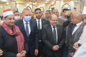 محافظ القليوبية يفتتح مسجد السادات الغربي بكفر الحصافة بطوخ