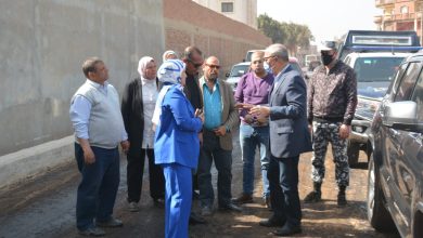 محافظ القليوبية يتفقد أعمال  رصف وتطوير طريق أبو الغيط وأعمال رصف محور الباسوسية 