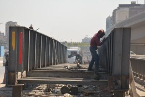 الانتهاء من أعمال صب الطبقة الخرسانية .. أخر تطورات إصلاح كوبري الثلاجة بشبرا الخيمة