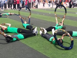 شبان بنها تبدع في مسابقة العروض الرياضية