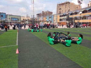 شبان بنها تبدع في مسابقة العروض الرياضية