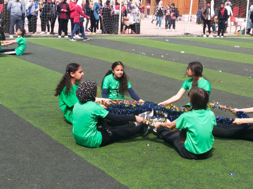 شبان بنها تبدع في مسابقة العروض الرياضية