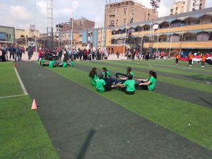 شبان بنها تبدع في مسابقة العروض الرياضية