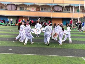 شبان بنها علي منصة التتويج لمسابقة العروض الرياضية