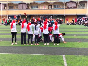 شبان بنها علي منصة التتويج لمسابقة العروض الرياضية