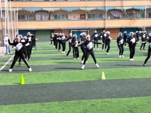 شبان بنها علي منصة التتويج لمسابقة العروض الرياضية