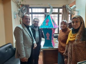 مجمع هيئة الشبان ببنها  يتزين في اول يوم لشهر رمضان المعظم