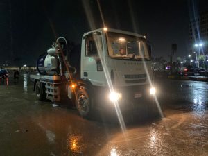 صور - أمطار غزيرة بالقليوبية ومعدات لشفط المياه 