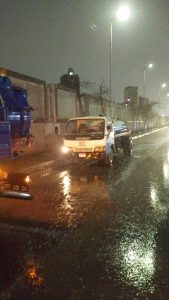 صور - أمطار غزيرة بالقليوبية ومعدات لشفط المياه 