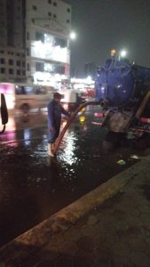 صور - أمطار غزيرة بالقليوبية ومعدات لشفط المياه 