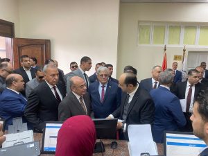 صور - وزير العدل يفتتح مجمع النيابات الإدارية بمجمع مواقف مدينة بنها