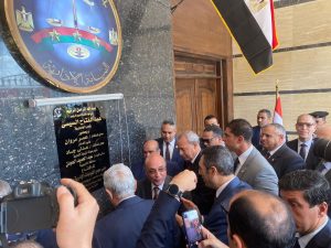 صور - وزير العدل يفتتح مجمع النيابات الإدارية بمجمع مواقف مدينة بنها