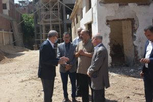 محافظ القليوبية يتفقد أعمال إنشاء مبنى الإدارة الزراعية وموقف السيارات بكفر شكر