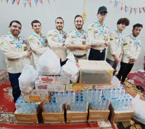 جوالة مركز شباب قلما ينفذون مبادرة إفطار الطريق لإطعام المسافرين على الطريق الزراعي بالقليوبية