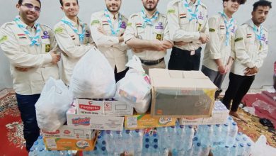 جوالة مركز شباب قلما ينفذون مبادرة إفطار الطريق لإطعام المسافرين على الطريق الزراعي بالقليوبية