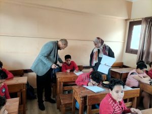 انتظام طلاب شبان  بنها في اداء  اختبارات المهام الادائية