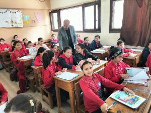 انتظام طلاب شبان  بنها في اداء  اختبارات المهام الادائية