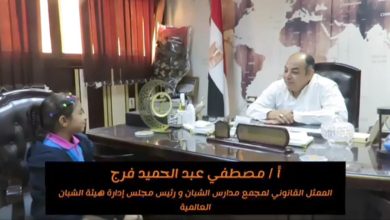 أصغر مذيعة.. فريدة تجري حوار مع ممثل هيئة الشبان العالمية أصغر مذيعة.. فريدة تجري حوار مع ممثل هيئة الشبان العالمية