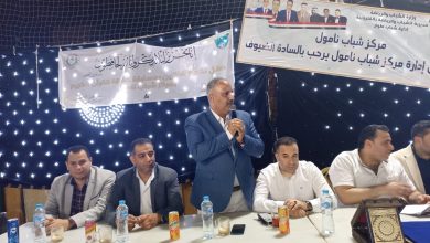 وكيل وزارة الشباب والرياضة بالقليوبية يشارك فى حفل تكريم حفظة القرآن بمركز شباب نامول وكيل وزارة الشباب والرياضة بالقليوبية يشارك فى حفل تكريم حفظة القرآن بمركز شباب نامول
