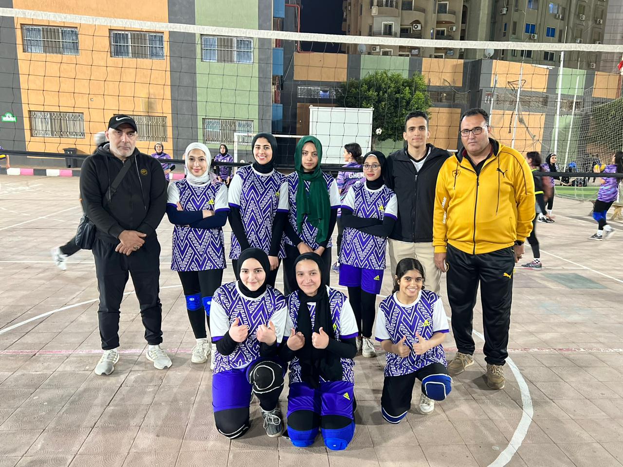 مشاركة فريق شبان بنها بدوري المنطقة الرمضاني للكرة الطائرة