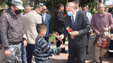 محافظ القليوبية يتفقد حدائق القناطر الخيرية لتقديم التهنئة بمناسبة عيد الفطر