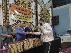 بحضور رئيس هيئة شبان بنها .. حفل تكريم حفظة القرآن الكريم بميت راضي