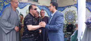 محافظ القليوبية ورئيس جامعة بنها يشاركان فى واجب عزاء والدة الزميل إبراهيم جودة