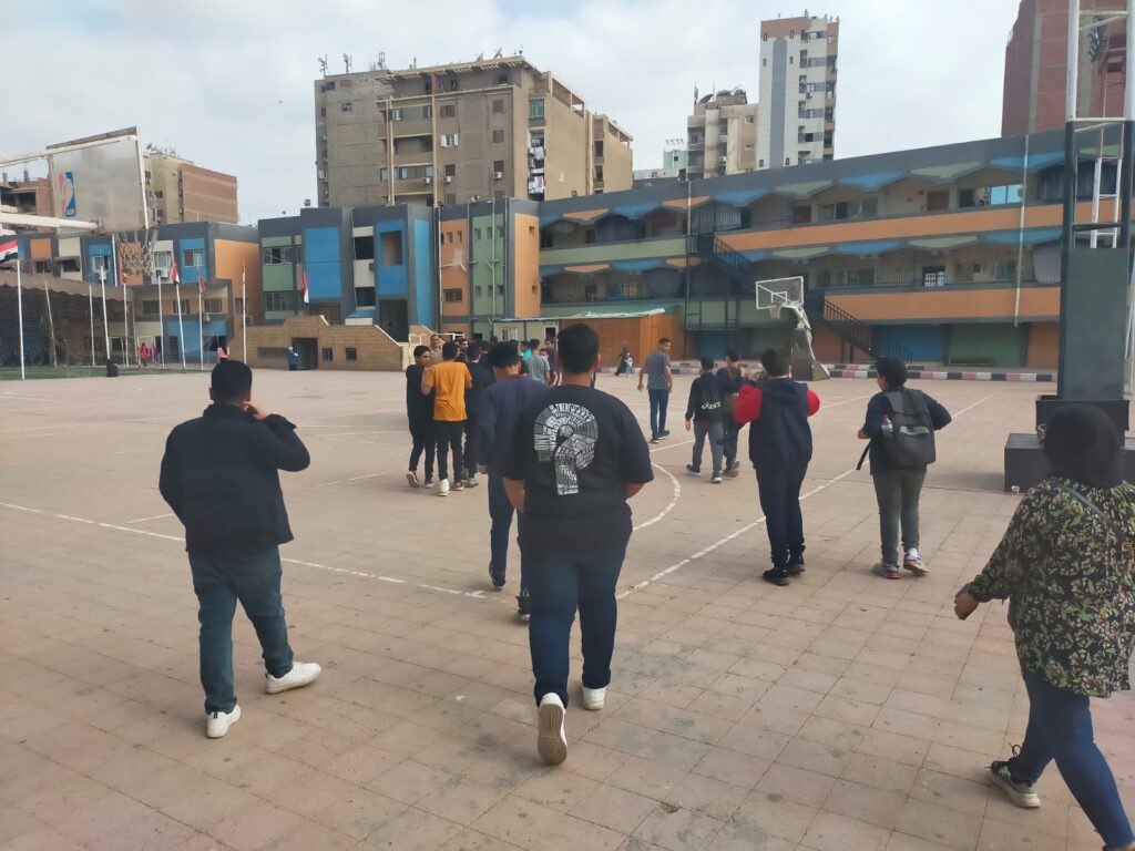 انتظام طلاب شبان بنها في اداء امتحانات العملى للمرحلة الإعدادية