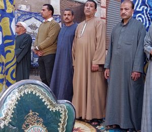 محافظ القليوبية ورئيس جامعة بنها يشاركان فى واجب عزاء والدة الزميل إبراهيم جودة